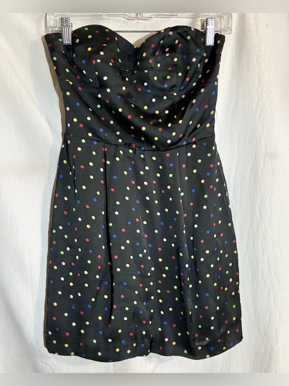 BcbGeneration Strapless Polka Dot Dress 4 Smocking Party Club